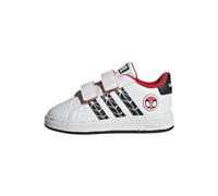 adidas Grand Court Spider-Man CF I, Shoes-Low (Non Football) Unisex-Bimbi 0-24, Ftwr White/Core Black/Better Scarlet, 21 EU