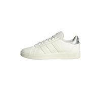 adidas Grand TD Lifestyle Court Casual Shoes, Scarpe Donna, Core White/off White/Silver Met, 39 1/3 EU