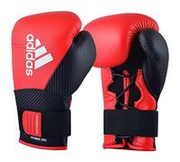 adidas Guanti da boxe Hybrid 250 Duo Lace da uomo, rosso/nero, 12 oz