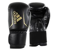 adidas Guanti da boxe Speed 50, per adulti, boxe 14 oz, guanti punching comodi e durevoli, nero