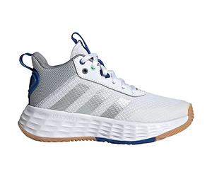 Adidas GW1553 OWNTHEGAME 2.0 K Unisex - Bambini, Ftwr White/Silver Met./Team Royal Blue EU 31