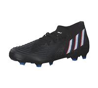 Adidas Predator Edge.2 FG, Sneaker Unisex-Adulto, Core Black/Ftwr White/Vivid Red, 42 EU