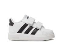 adidas Unisex - Bimbi 0-24 Grand Court Lifestyle Hook and Loop Shoes, Cloud White / Core Black / Core Black, 22 EU