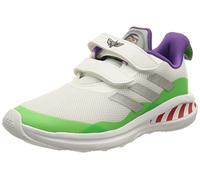 Adidas GZ0642 Fortarun Buzz CF K Unisex - Bambini, Ftwr White/Silver Met./Semi Solar Lime EU 31