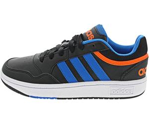 Adidas GZ1937 Hoops 3.0 K Unisex - Bambini, Core Black/Blue Rush/Impact Orange EU 38