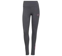Adidas H07783 W Lin Leg Leggings Donna Dark Grey Heather/Rose Tone XS