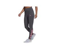 Adidas H07783 W Lin Leg Leggings Donna Dark Grey Heather/Rose Tone XS