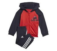 Adidas H28832 I BOS Logo FZ J Tutina per Bambino e Neonato Unisex - Bimbi 0-24 Top:Vivid Red Bottom:/White 912M