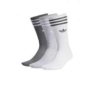 Adidas H62021 SOLID CREW SOCK Calzini Unisex - Adulto white/light grey heather/dark grey heather 3942