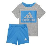 Adidas I BL T Set, Tutina per Bambino e Neonato Unisex-Bimbi 0-24, Top:Medium Grey Heather/Bright Blue Bottom:Bright Blue/White, 2-3A
