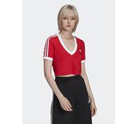 Adidas Cropped Tee, T-Shirt Donna, Vivid Red, 40