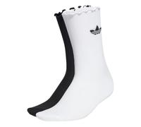 ADIDAS HC9532 RUFFLE CRW 2PP Calzini Donna white/black Taglia M