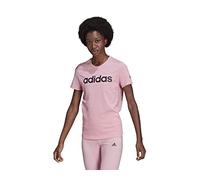 Adidas HD1681 W Lin T T-Shirt Donna Light Pink/Black S