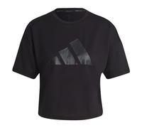 ADIDAS HD8973 W I 3 Bar Tee 2 T-Shirt Donna Black Taglia XL