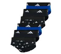 adidas Herren Slip 6er Pack Briefs Cotone Active Flex Logo, Casual - Einfarbig