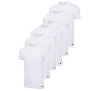 adidas Herren T-Shirt 6er Pack Girocollo Cotone Active Core Neri/Bianchi