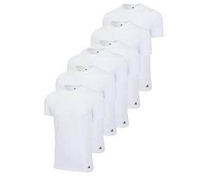adidas Herren T-Shirt 6er Pack Girocollo Cotone Active Core Neri/Bianchi