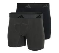 adidas Herren Unterwäsche Bosershorts 2er Pack Boxer Brief (2pk) -Active Flex Cotton Ergonomic Pantaloncino, Assorted_4am005, S Uomo