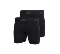 adidas Herren Unterwäsche Boxershorts 2er Pack Boxer Brief (2pk) -Active Flex Cotton Ergonomic Intimo, Black_4am005, L Uomo