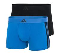 adidas Herren Unterwäsche Boxershorts 2er Pack-Low Rise Trunk (2pk) -Active Flex Cotton 3 Stripes Boxer a Pantaloncino, Assorted_4am008, S Uomo