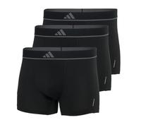 adidas Herren Unterwäsche Boxershorts 3er Pack-Trunk (3pk) -Active Micro Flex Eco Intimo, Black_4am014, L Uomo