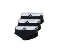 adidas Herren Unterwäsche Slip 3er Pack-Brief (3pk) -Active Flex Cotton Intimo, Black_4am001, S Uomo