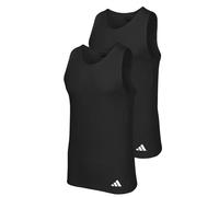adidas Herren Unterwäsche Tank Top (2pk) -Active Flex Cotton Ergonomic Canottiera, Black_4am006, M Uomo