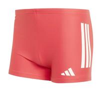adidas Homme 3 Stripes Swim Boxers, Semi Lucid Red/White, 30