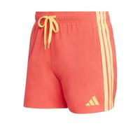 adidas Homme 3 Stripes Swim Shorts 5 inch, Lucid Red, S