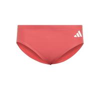 adidas Homme 3 Stripes Swim Trunks, Semi Lucid Red/White, 40