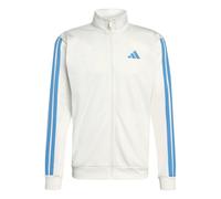 Giacca tuta Sportiva UOMO Adidas Bianco Blue Ess 3-Stripes Track Top con tasch