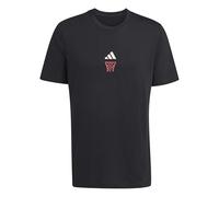 adidas Homme ANX Hoop Graphic T-Shirt, Black, S