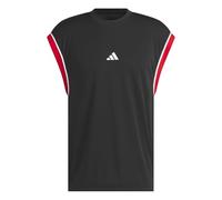 adidas Homme Basketball all World Sleeveless Tank, Black/Red, XXL