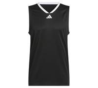 adidas Uomo Basketball Legends Tank, Black/White, XS