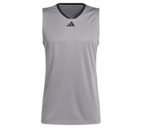 adidas Uomo Basketball Legends Tank, Grey Three/Black, S