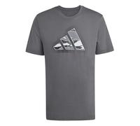 adidas Homme Camo Modern Logo Graphic T-Shirt, Grey Five, XS