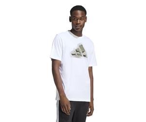 adidas Homme Camo Modern Logo Graphic T-Shirt, White, 3XL