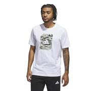 adidas Homme Camo Shape Graphic T-Shirt, White/Wonder Alumina, M