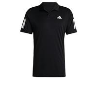 adidas Uomo Club Tennis 3-Stripes Polo Shirt, Black, XXL
