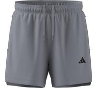 adidas Homme D4T Power Essentials Workout Mesh Shorts, Halo Silver, L 5 inch