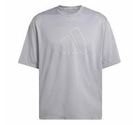 adidas Homme D4T Power Essentials Workout Mesh T-Shirt, Halo Silver, L