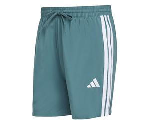 adidas Homme Essential Three Stripes Chelsea Base Short, preloved Teal/White, M