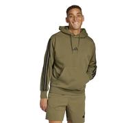 Felpa con cappuccio adidas Essentials 3-Stripes Fleece Vert L