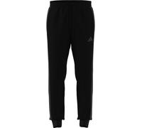 adidas Homme Essential Three Stripes Fleece Pant, Black/Carbon, L Tall