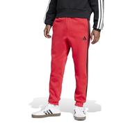 Adidas Homme Essential Three Stripes Fleece Pant, Pure Ruby/Black, L