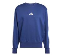 adidas Homme Essential Three Stripes Fleece Sweatshirt, Dark Blue/White, XL