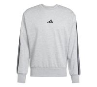 adidas Homme Essential Three Stripes Fleece Sweatshirt, Medium Grey Heather, M