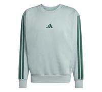 adidas Homme Essential Three Stripes Fleece Sweatshirt, Wonder Sage/Collegiate Green, XXL