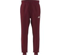 adidas Homme Essential Three Stripes French Terry Pant, Active Maroon/White, S