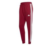 adidas Homme Essential Three Stripes French Terry Pant, Active Maroon/White, XS